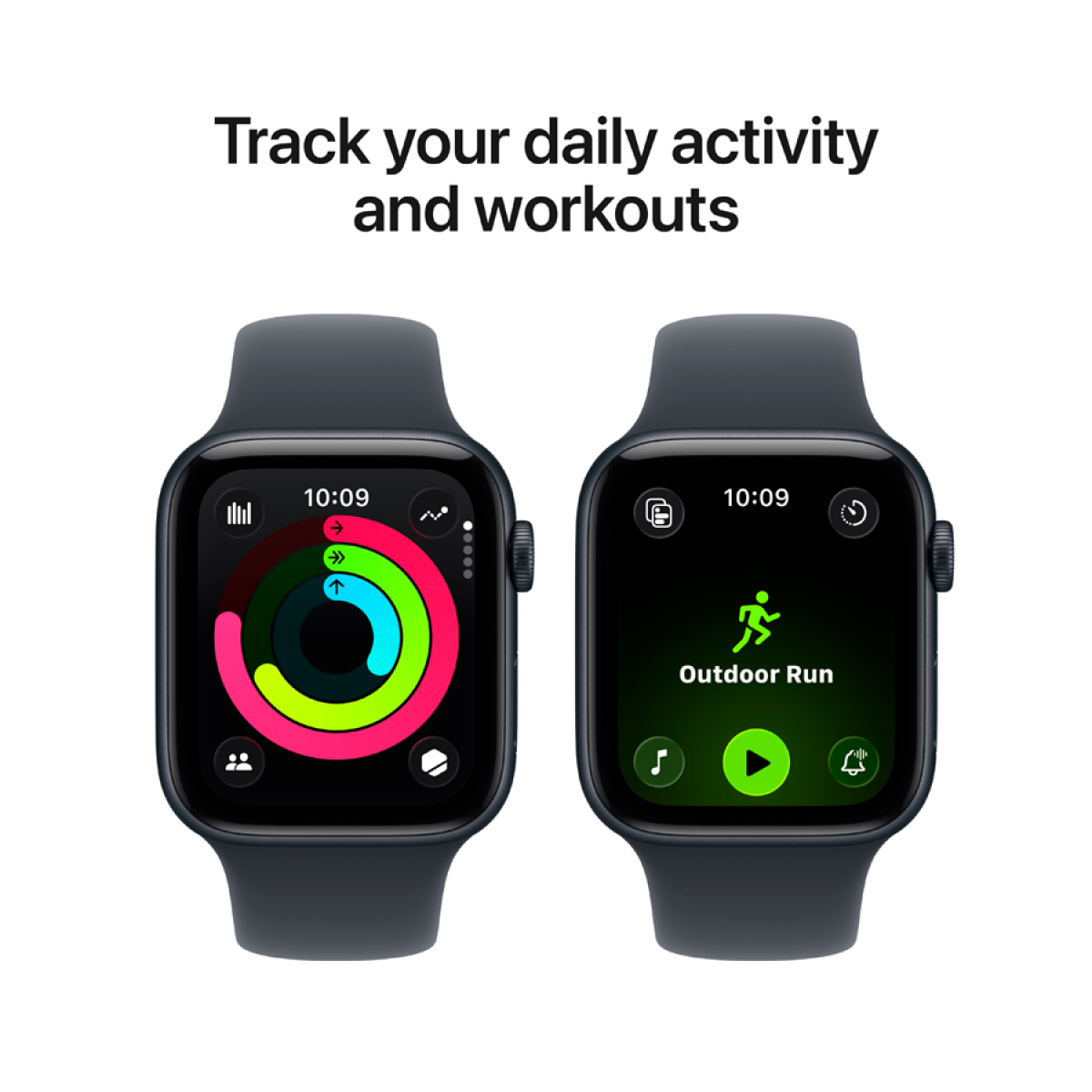 Apple Watch SE 3 GPS 44mm Midnight Aluminum Case with Midnight Sport Band M/L