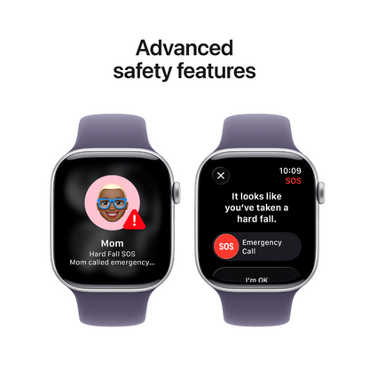 Apple Watch Series 11 GPS Aluminum 46mm Silver Sport Watch