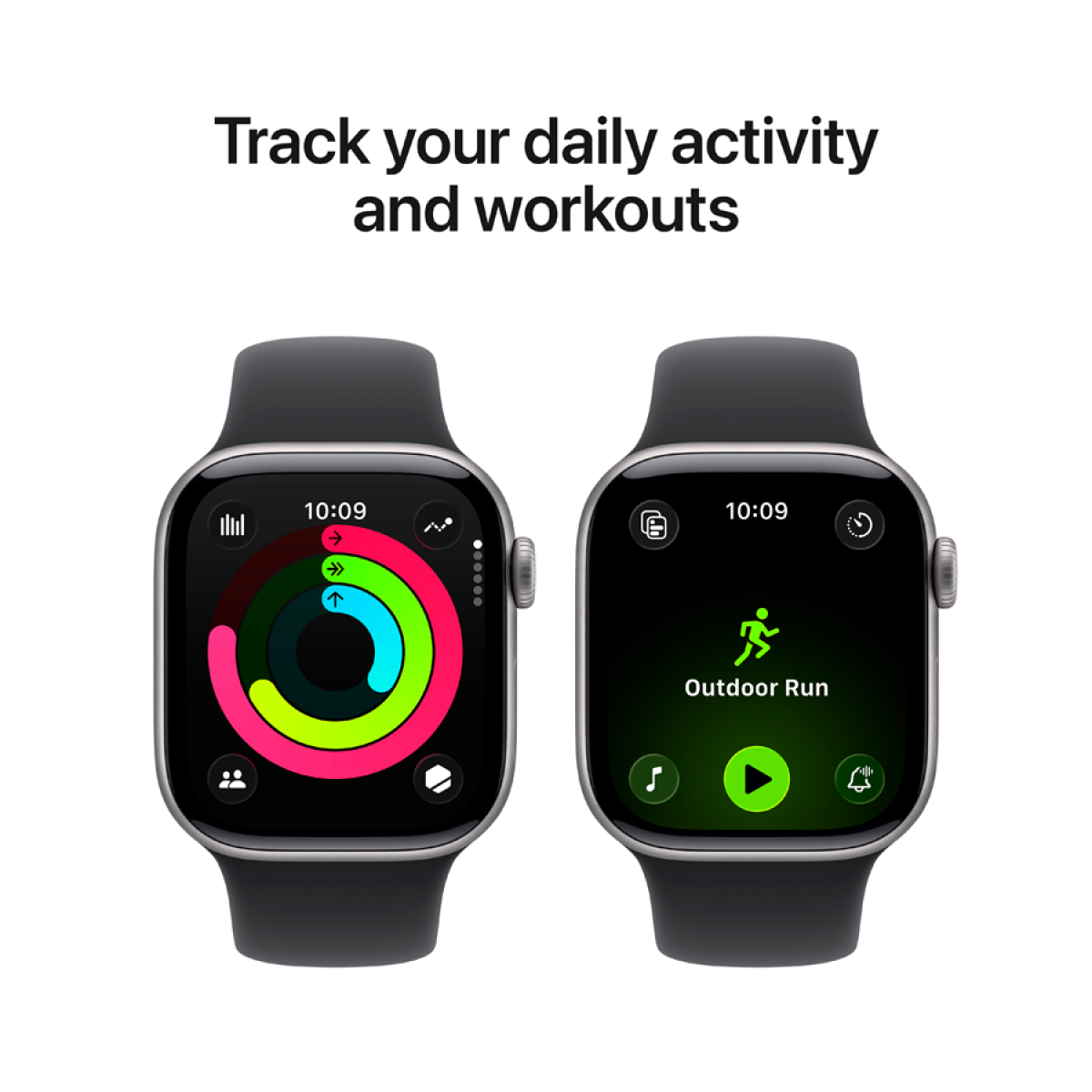 Apple Watch Series 11 GPS 42 mm Space Grey Aluminium z Black Sport Band