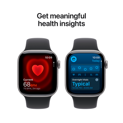 Apple Watch Series 11 GPS 42 mm Space Grey Aluminium z Black Sport Band