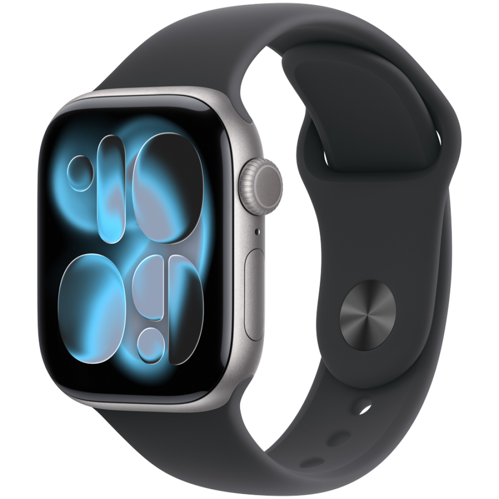Apple Watch Series 11 GPS 42 mm Space Grey Aluminium z Black Sport Band