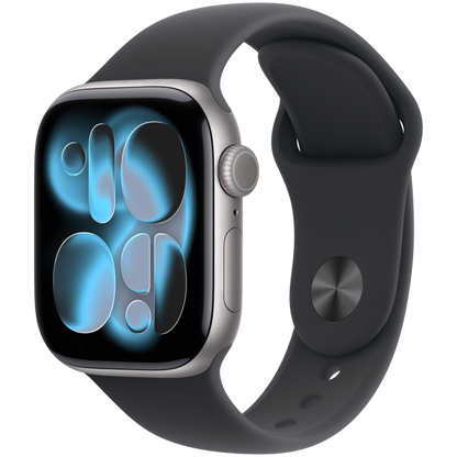 Apple Watch Series 11 GPS 42 mm Space Grey Aluminium z Black Sport Band