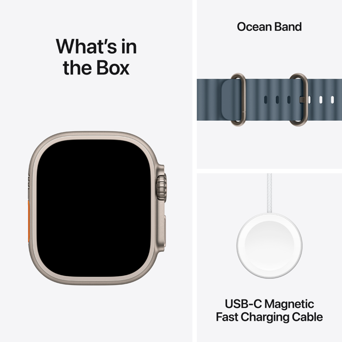 Apple Watch Ultra 3 Titanium with Blue Strap