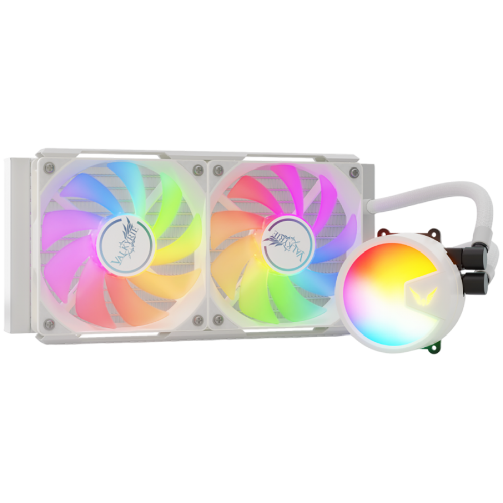 ATX-PC-Gehäuse Valkyrie A240 Wasserkühlung weiß
