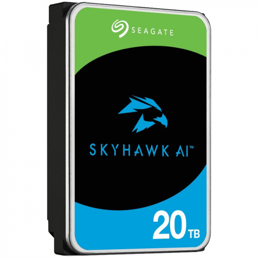 HDD wewnętrzny SEAGATE SkyHawk AI 20 TB 3.5" SATA III czarny