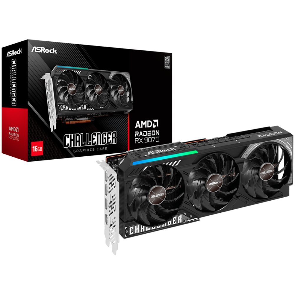 Karta graficzna ASROCK AMD Radeon RX 9070 Challenger 16 GB GDDR6