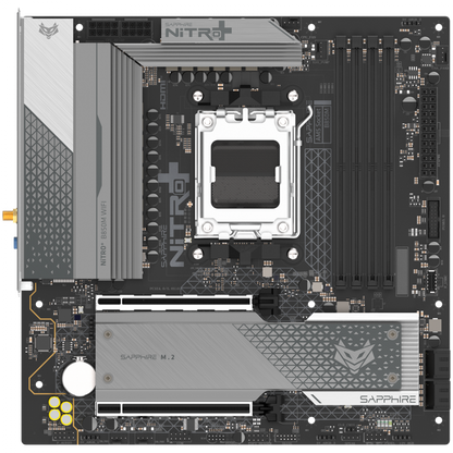 SAPPHIRE AMD B850M AM5 NITRO+ Micro ATX DDR5 8000 MHz Mainboard