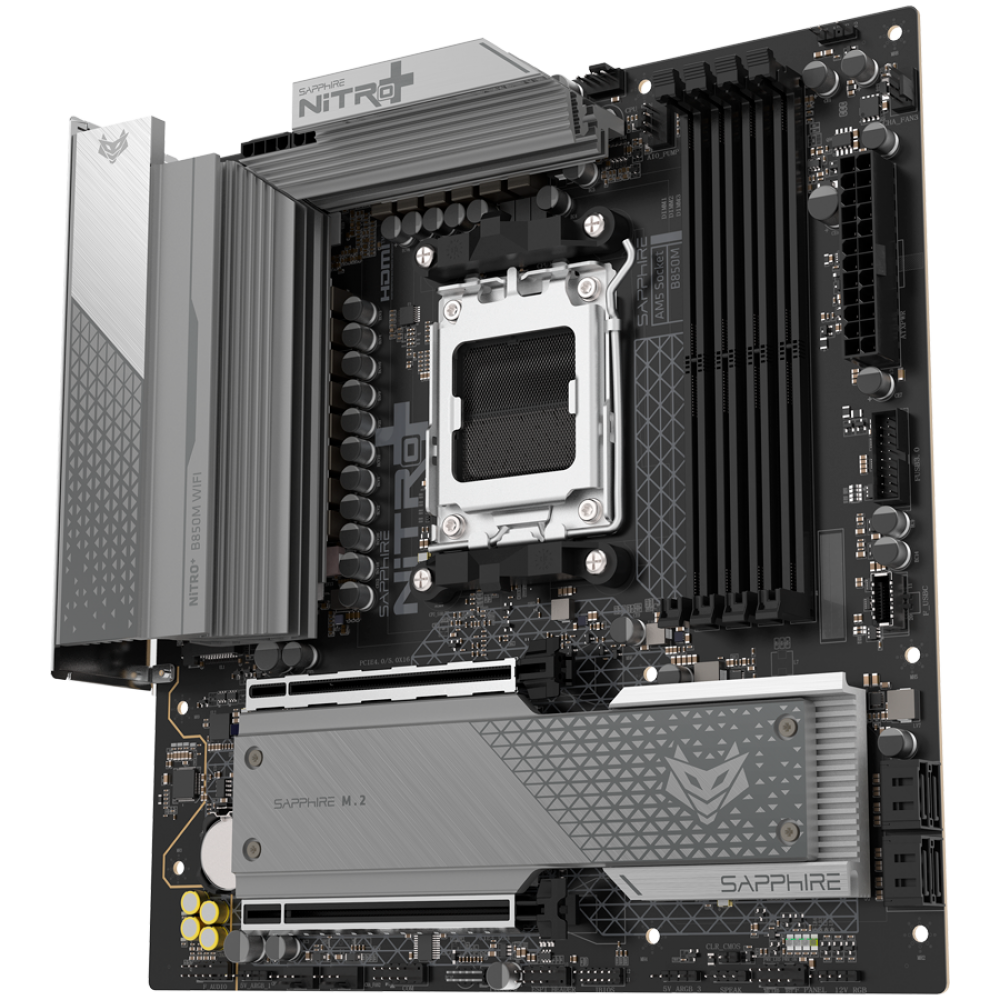 SAPPHIRE AMD B850M AM5 NITRO+ Micro ATX DDR5 8000 MHz Mainboard