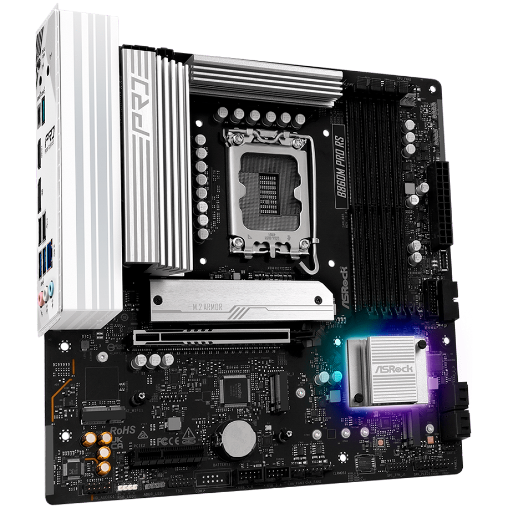 ASROCK B860M Pro Rs mATX, 4x DDR5, 1x PCIe 5.0, 2.5GB LAN, HDMI, DP 1.4