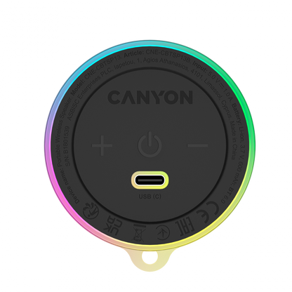 Głośnik Bluetooth CANYON OnMove 13 5W Magnetyczny Czarny