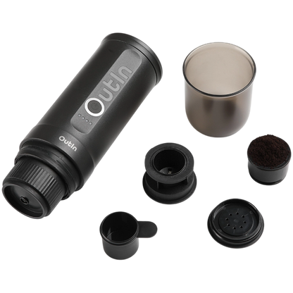 Outin Nano Espresso Machine OTEM 01 Space Gray z koszykiem