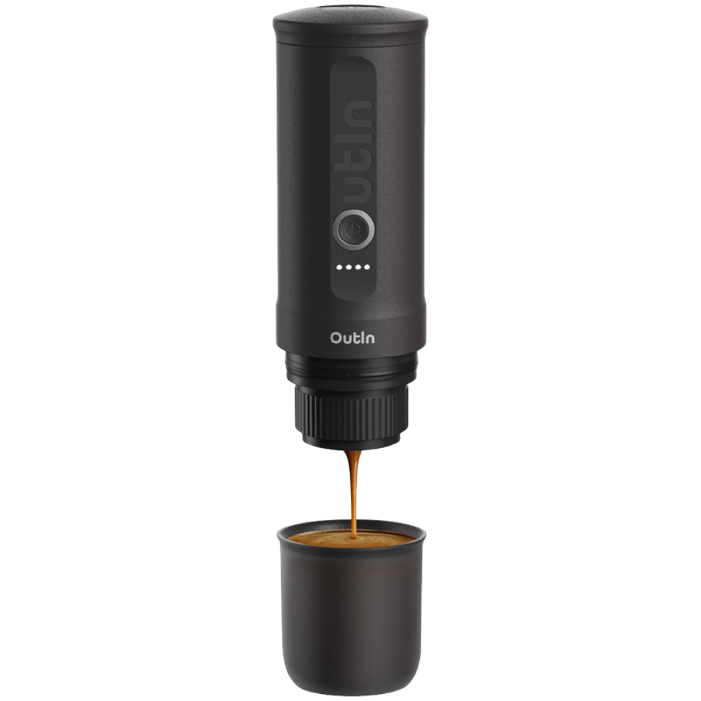 Outin Nano Espresso Machine OTEM 01 Space Gray z koszykiem
