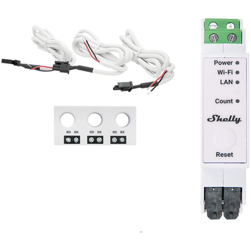 Inteligentny licznik energii Shelly Pro 3EM 3-fazowy