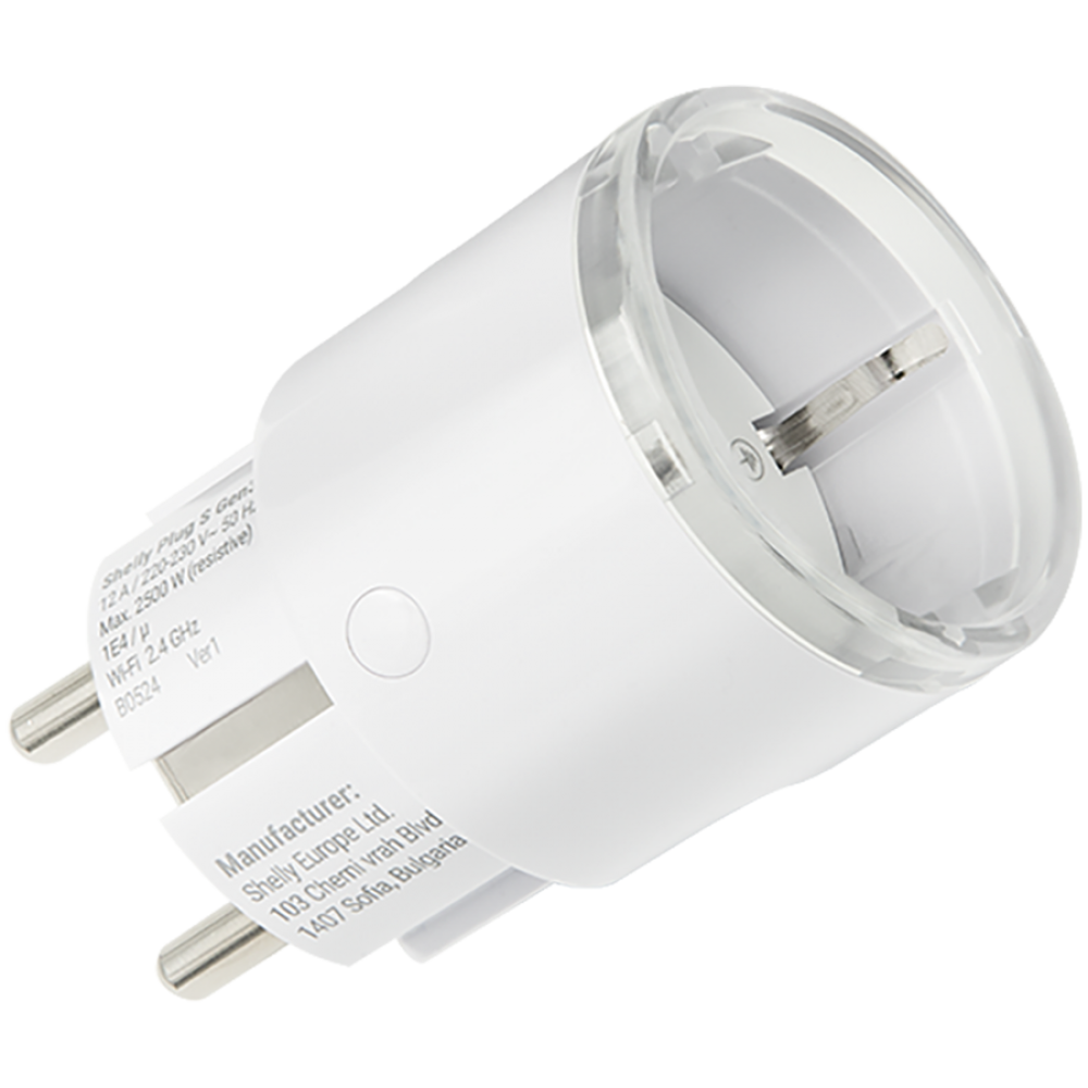 Inteligentny włącznik Shelly Plug S Gen3 Wi-Fi biały
