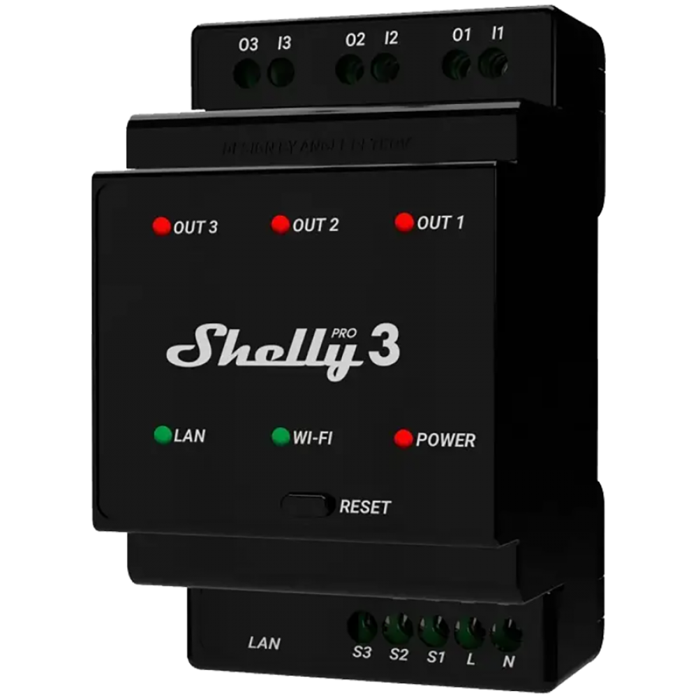 Inteligentny włącznik Shelly Pro 3