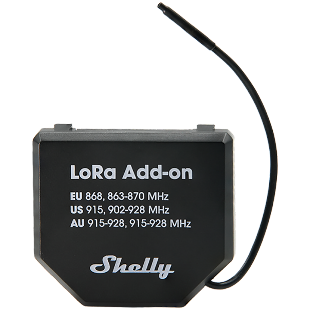 LoRa Shelly Add-on module for home automation systems
