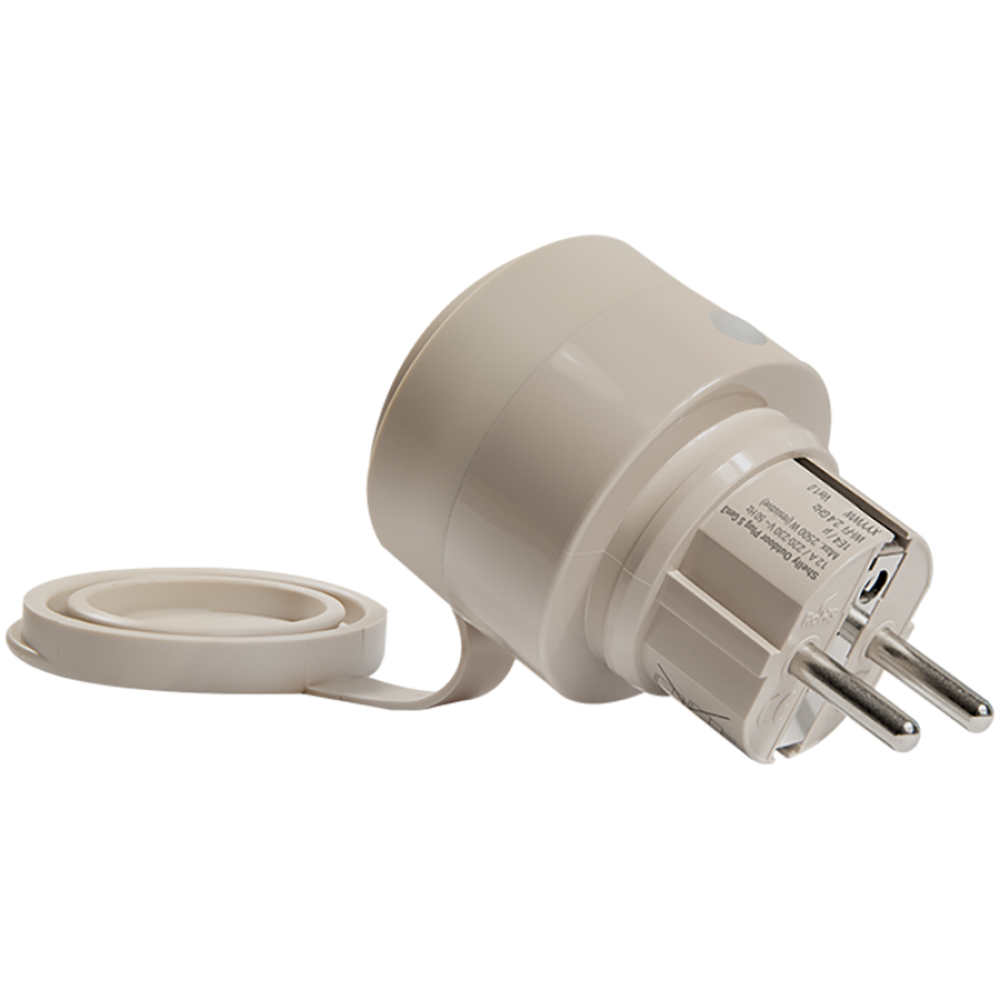 Zewnętrzne gniazdko inteligentne Shelly Outdoor Plug S Gen3 mocha