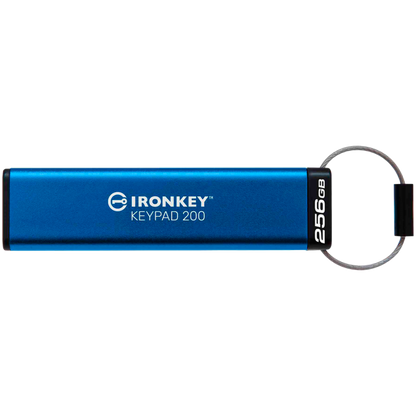 Dysk zewnętrzny KINGSTON IronKey Keypad 200 256 GB USB 3.2 niebieski