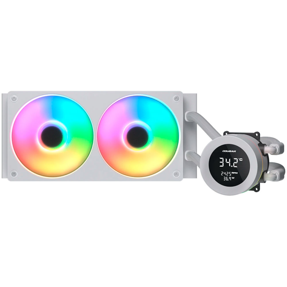 Chłodzenie wodne COUGAR Poseidon Vistek ARGB 240 biały