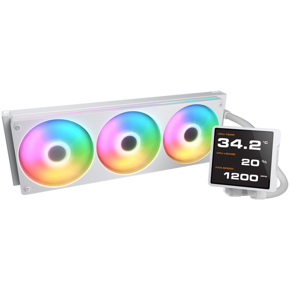 Chłodzenie wodne CPU COUGAR Poseidon Vistek Pro ARGB 360 białe