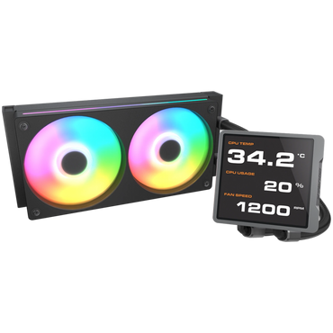 Chłodzenie wodne COUGAR Poseidon Vistek Pro ARGB 240 czarne