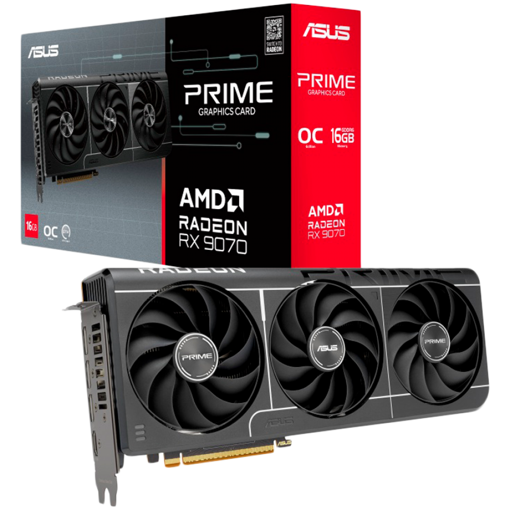 Karta graficzna ASUS PRIME Radeon RX 9070 EVO OC 16 GB GDDR6