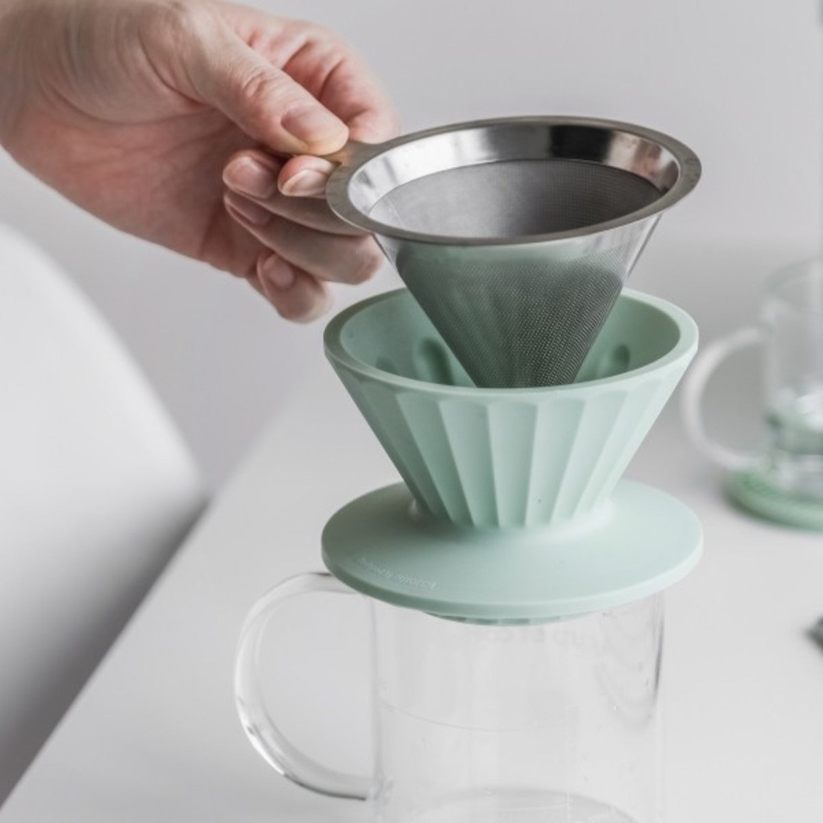 Buydeem CD1024 350 ml Green Coffee and Tea Brewing Set