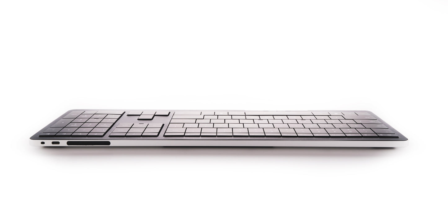 Klawiatura dotykowa CLEVETURA CLVX 1 RGB Windows/MacBook iMac Czarna