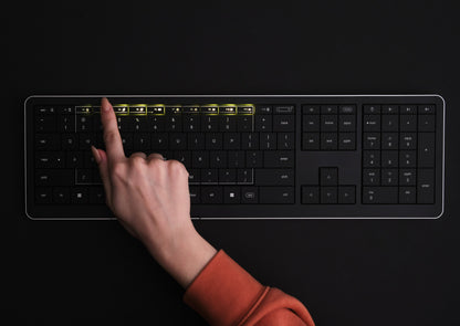Klawiatura dotykowa CLEVETURA CLVX 1 RGB Windows/MacBook iMac Czarna