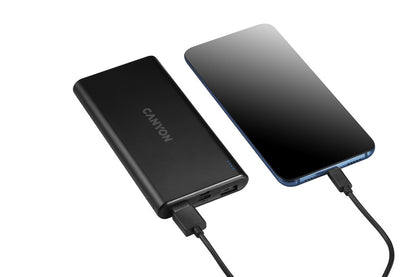 Powerbank 10000 mAh tragbar Canyon PB-106 schwarz