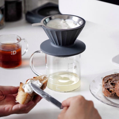 Buydeem CD1024 Aufguss-Set für Kaffee und Tee 350 ml Grau