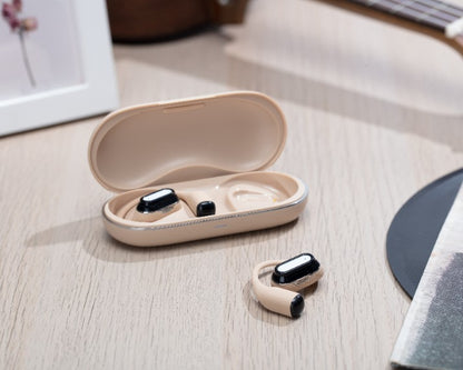 Słuchawki bezprzewodowe nie zatykają ucha 50h i ENC Canyon OnFlow 12 beżowe