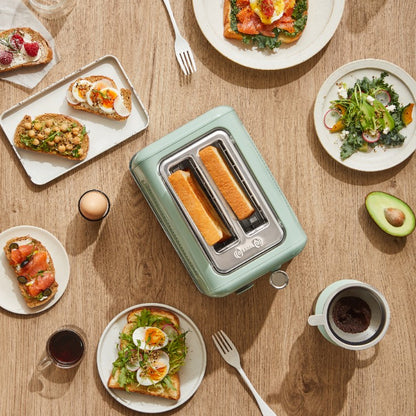 Buydeem Toaster DT620E Auftaufunktion 7 Stufen 900W Pastellgrün