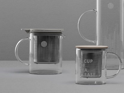 Szklany dzbanek z zaparzaczem Buydeem CD2001 500 ml do herbaty