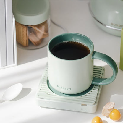 Kubek ceramiczny 300 ml Buydeem CD1018 do kawy i herbaty Pastelowy Zielony