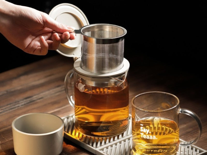 Szklany dzbanek z zaparzaczem Buydeem CD2001 500 ml do herbaty