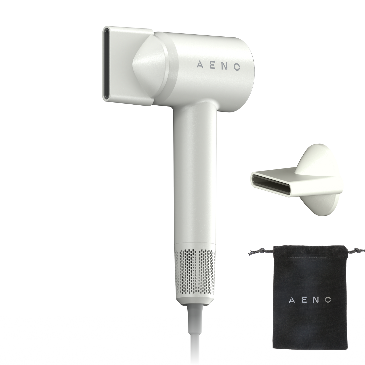 Suszarka do włosów 1500W z wyświetlaczem LCD 6 trybów pracy Aeno HD4 biała
