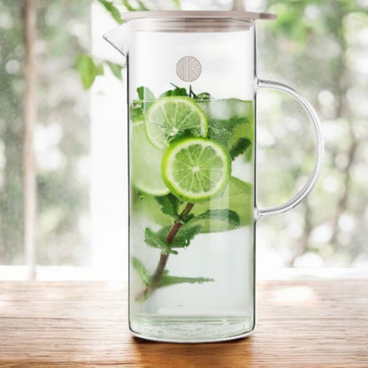 Dzbanek szklany Buydeem CD2003 z silikonową pokrywką 1200 ml