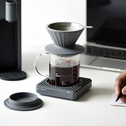 Buydeem CD1024 Aufguss-Set für Kaffee und Tee 350 ml Grau