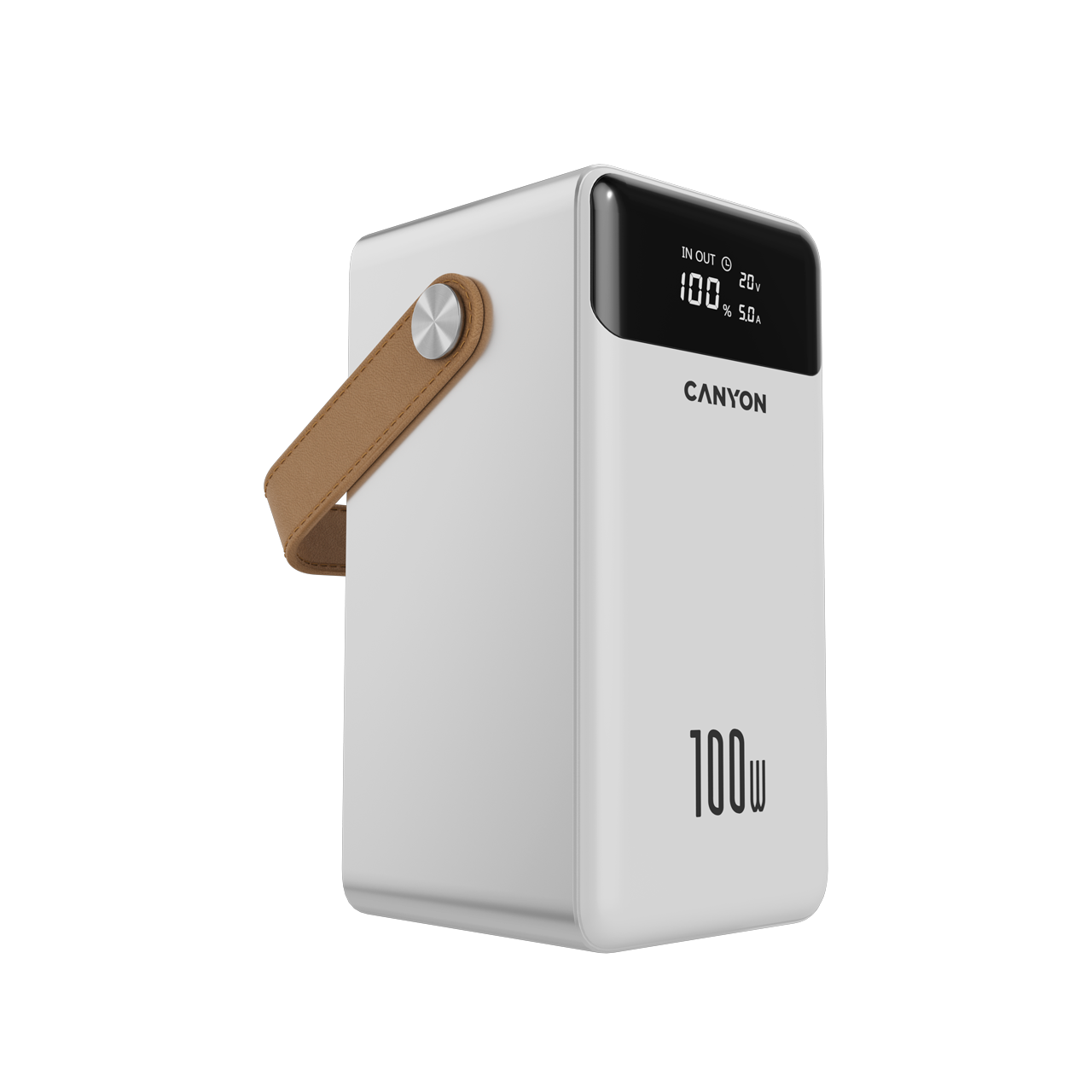 Powerbank 60000 mAh PD 100W Aluminium Canyon OnPower 610 Weiß
