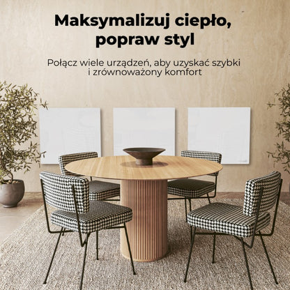 Grzejnik elektryczny na podczerwień 500W AENO GH11S Quadro Smart 1 cm