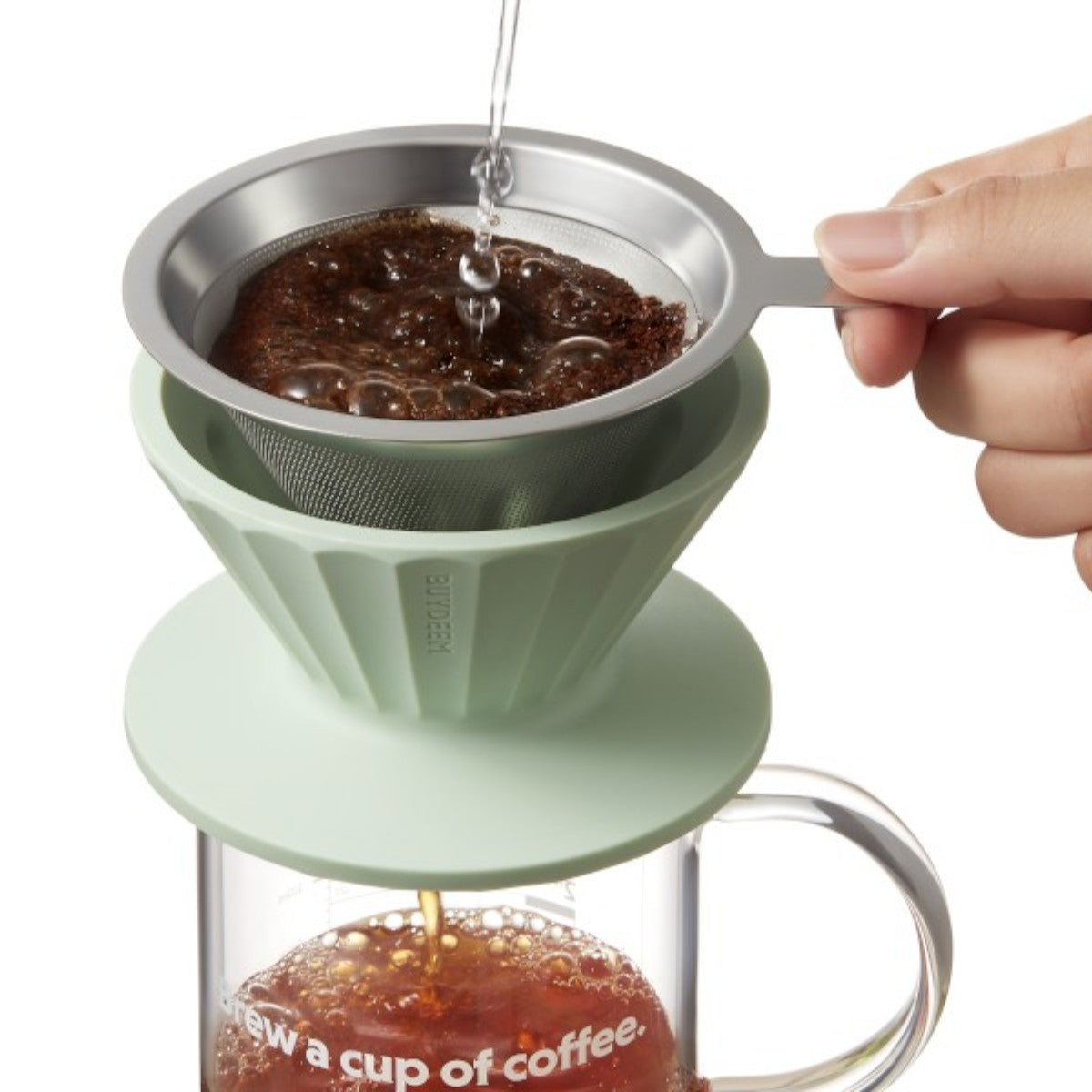 Buydeem CD1024 350 ml Green Coffee and Tea Brewing Set