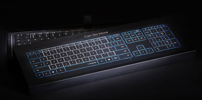 Klawiatura dotykowa CLEVETURA CLVX 1 RGB Windows/MacBook iMac Czarna