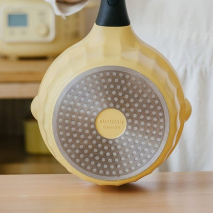 Rondel emaliowany 1,8l ze szklaną pokrywą Buydeem CP141 Pastelowy Żółty