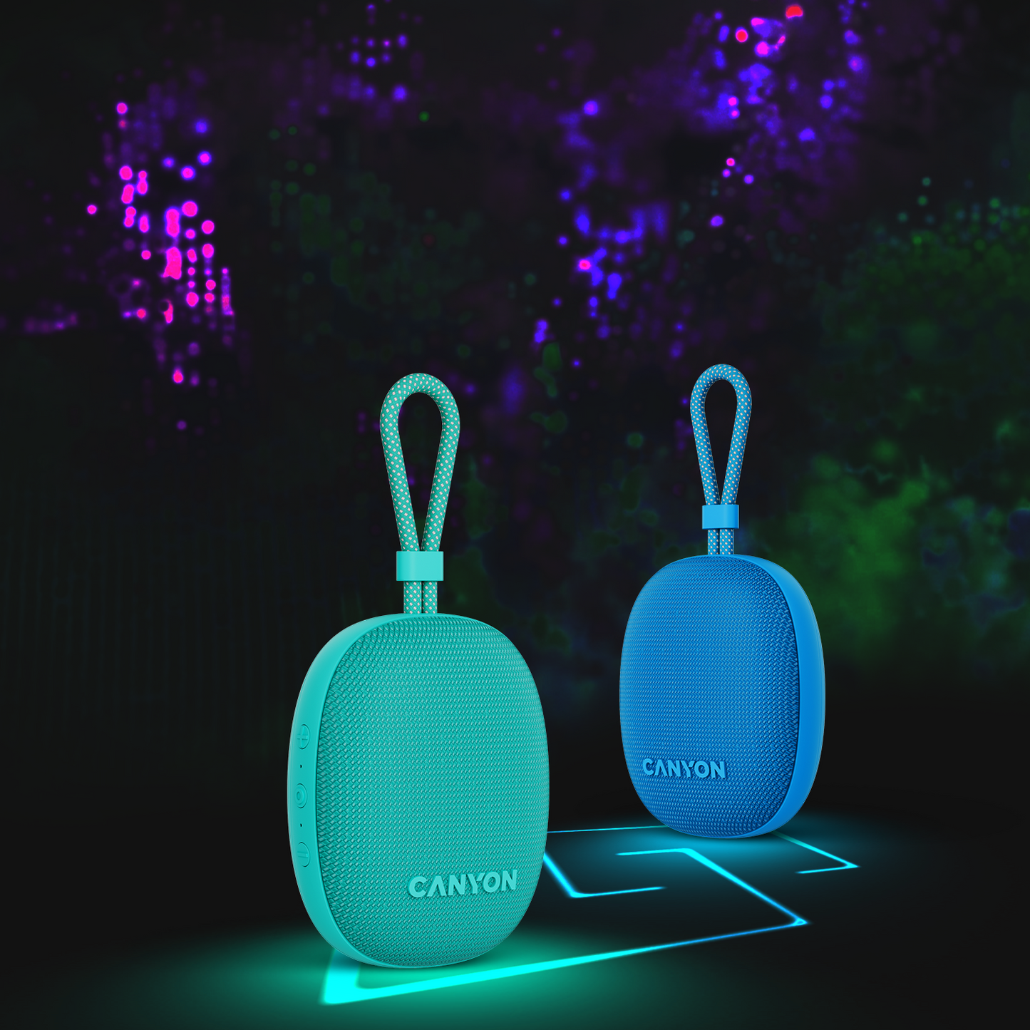 Głośnik Bluetooth przenośny 5W IPX7 TWS Canyon OnMove 12 szary