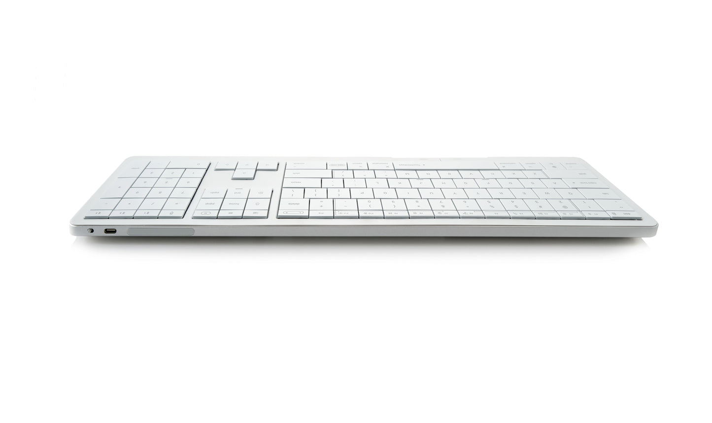 Klawiatura dotykowa CLEVETURA CLVX 1 RGB MacOS Windows Linux Biała