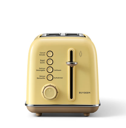 Toaster Buydeem DT620E Auftauen 7 Stufen 900W Pastellgelb