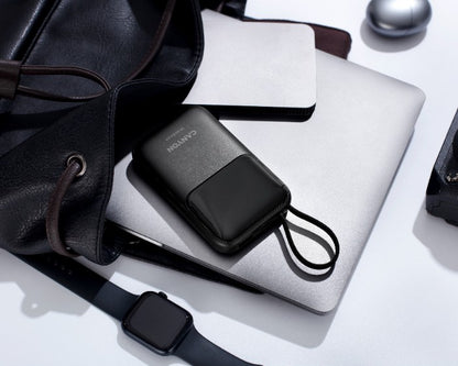 Powerbank 10000 mAh PD 22.5W mit Kabel Canyon OnPower 101 schwarz