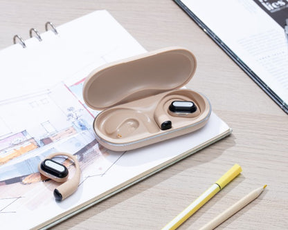 Słuchawki bezprzewodowe nie zatykają ucha 50h i ENC Canyon OnFlow 12 beżowe