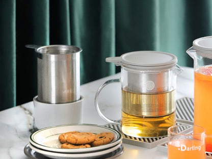 Szklany dzbanek z zaparzaczem Buydeem CD2001 500 ml do herbaty